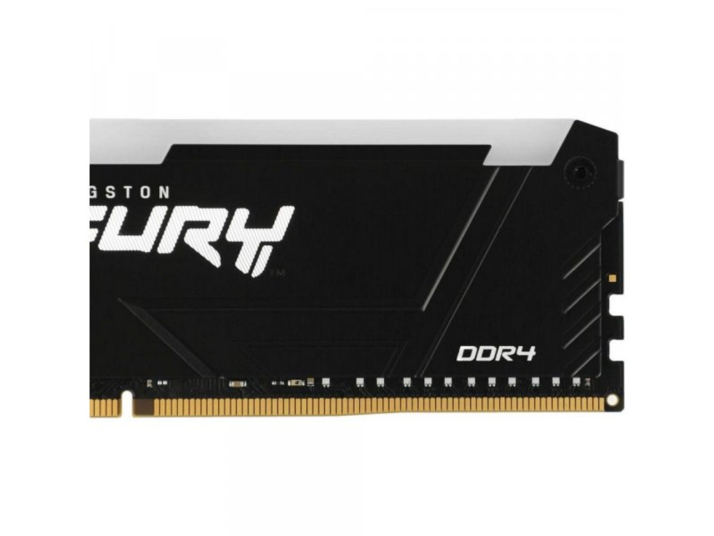 Оперативная память Kingston Fury Beast Black RGB KF432C16BB12A/16WP, DDR4 1х 16ГБ 3200 МГц, DIMM, RTL