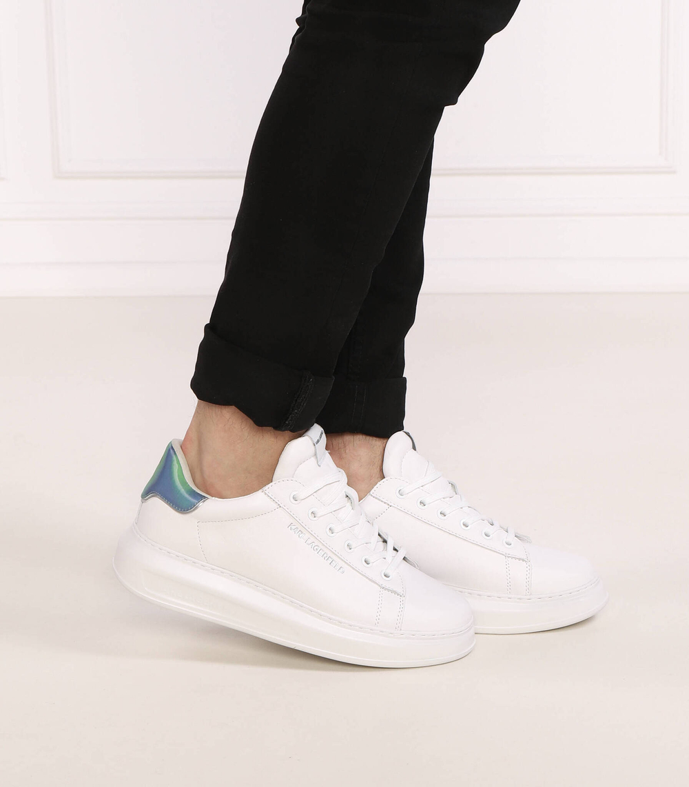 Кожаные кроссовки kapri mens nft kounter lo lace Karl Lagerfeld - белый(KL52573)