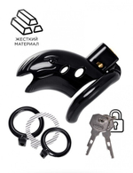 Пояс верности мужской BLACK & RED BY TOYFA, ABS пластик, чёрный, 10 см (Цвет: черный)