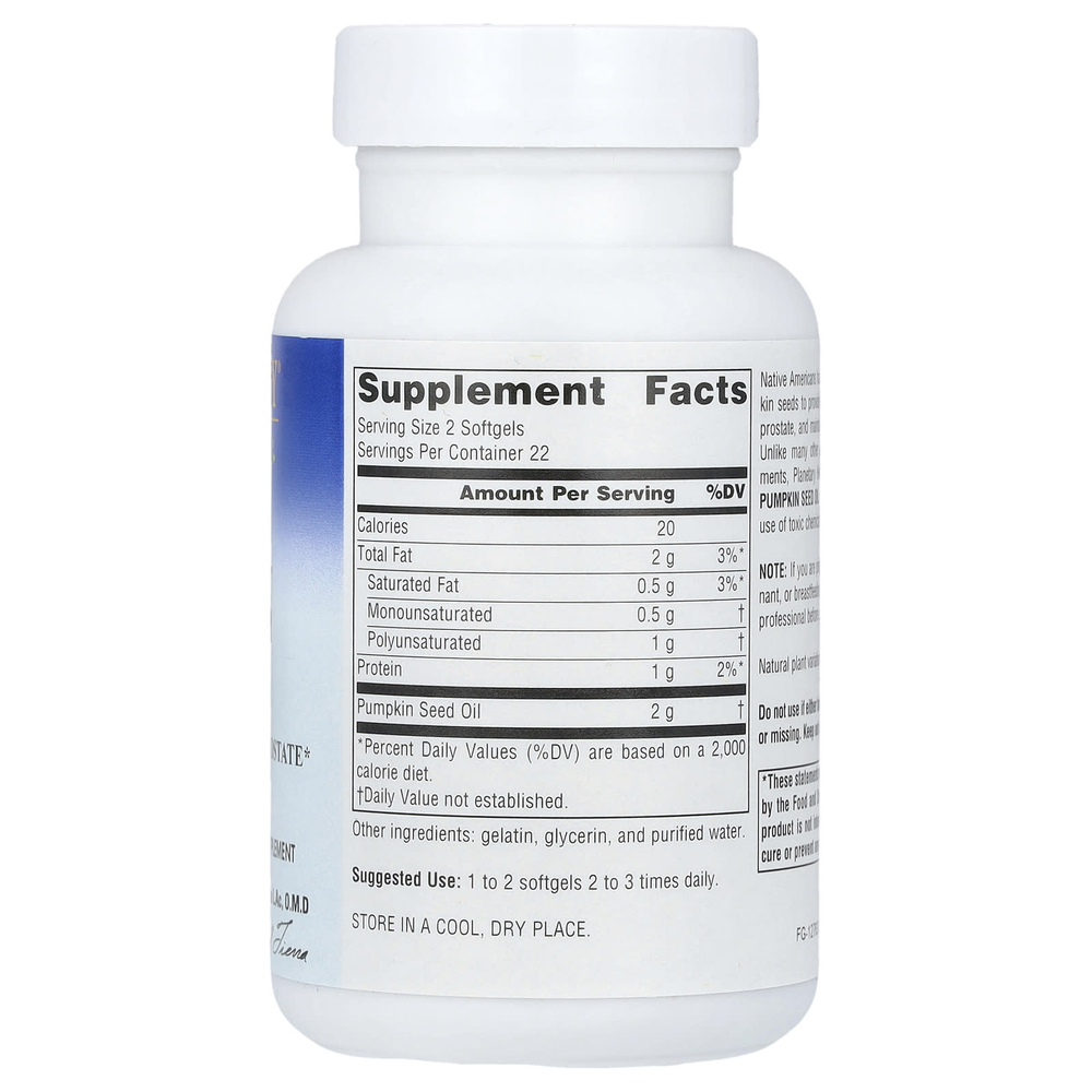 Planetary Herbals, масло семян тыквы Full Spectrum™, 1000 мг, 45 капсул