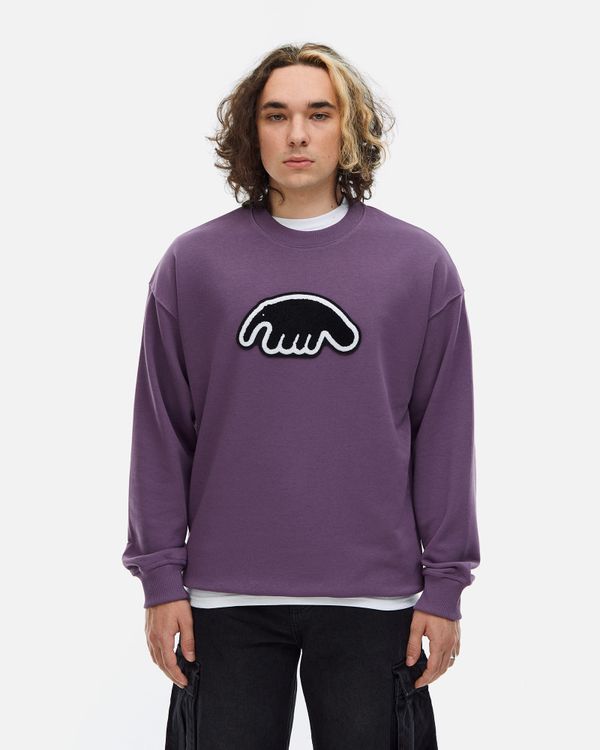 Толстовка Crewneck BigLogo фиолетовая - фото 2
