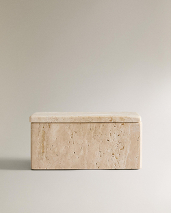 Zara Home коробка для хранения, мрамор, бежевый · 3533/455