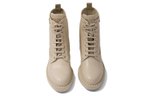 PRADA Women"s Brushed Leather And Re-Nylon Ankle Boot "Desert Beige"