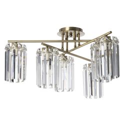 Citilux AXIS CL313263 Люстра хрустальная потолочная Бронза