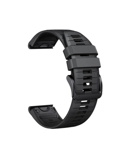 Ремешок силиконовый QuickFit 22 мм. для Garmin Fenix 7 PRO/7/6/5/5 plus, Quatix 5, MARQ, Forerunner 935 / 945, instinct, instinct 2 Черный