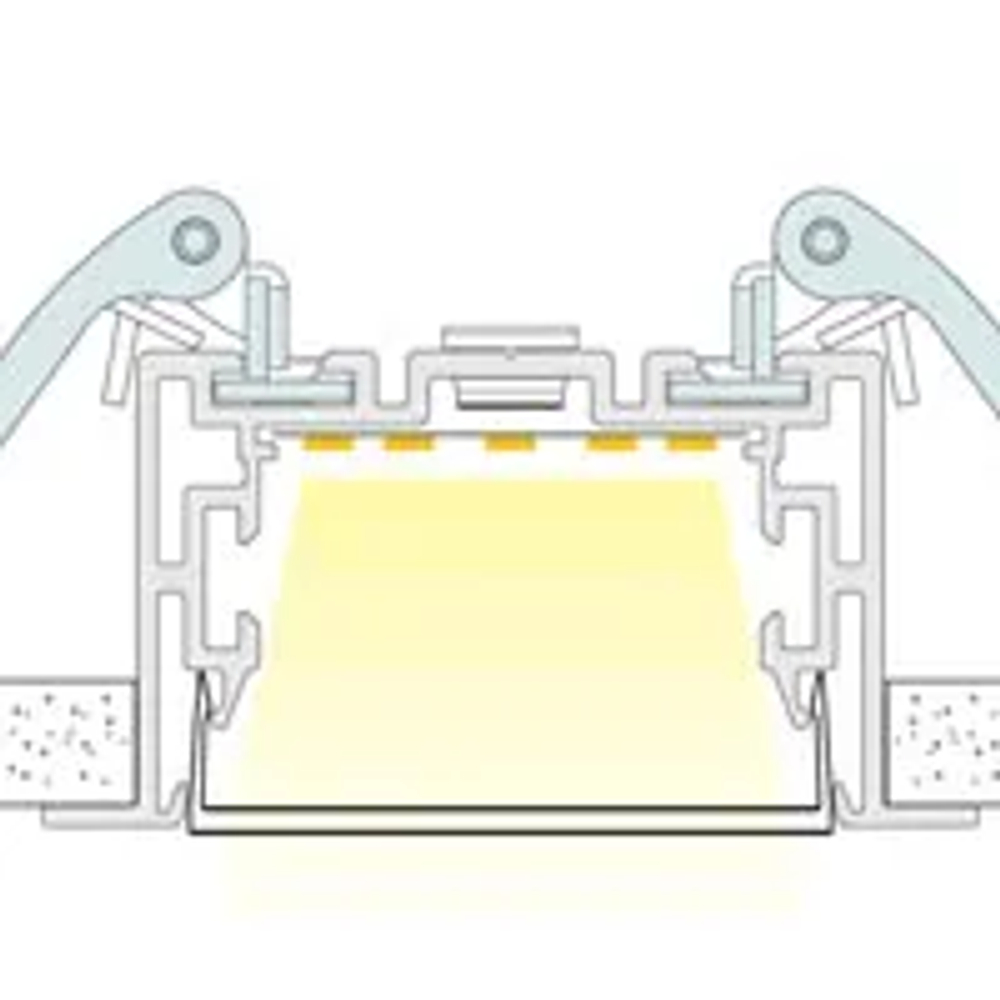 Пружинный держатель S2-LINIA-F Clip Set (Arlight, Металл) 021190