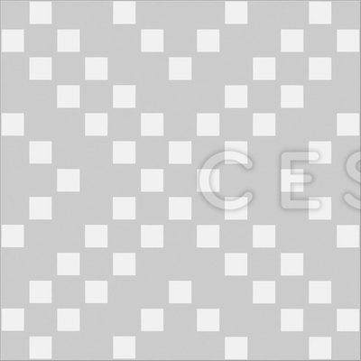 Потолочная кассета 300х300 мм. Cesal Мозаика серебро ламинация В46