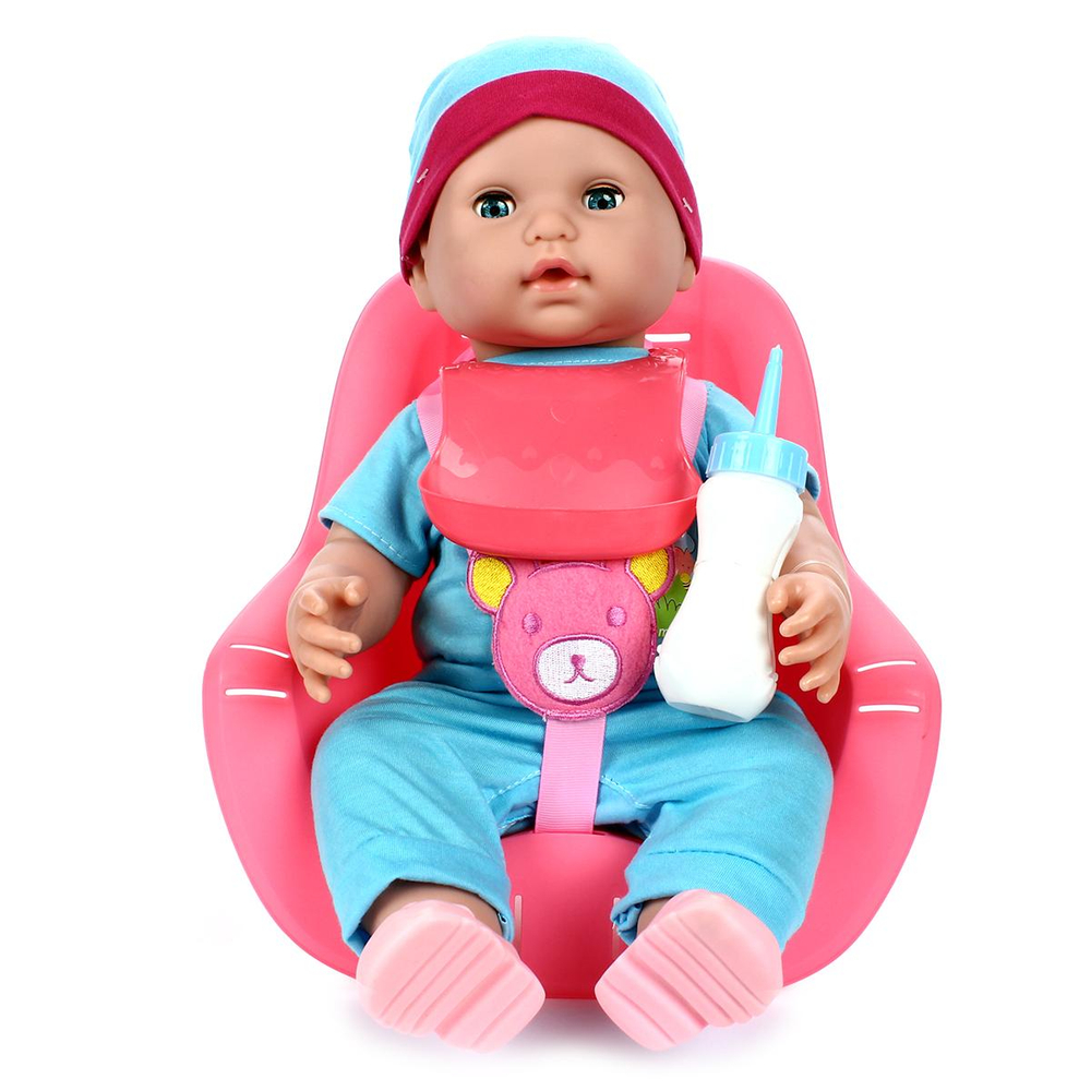 Пупс функц. с кнопкой, свет, коробка 34*27*25,8см QH3011-13