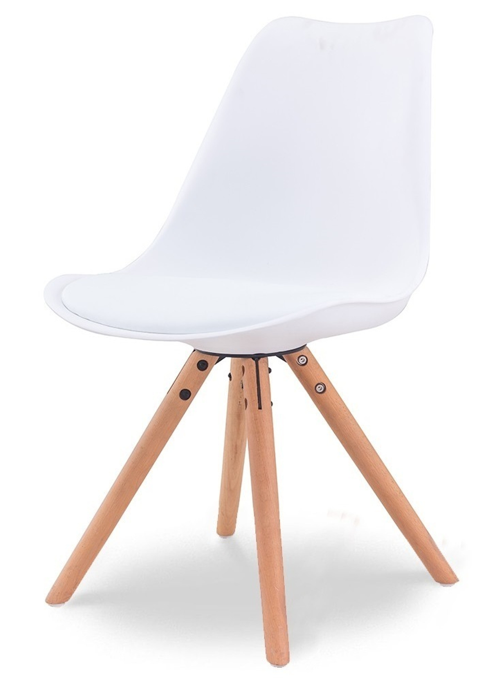 Стул PW072Y белый/бук