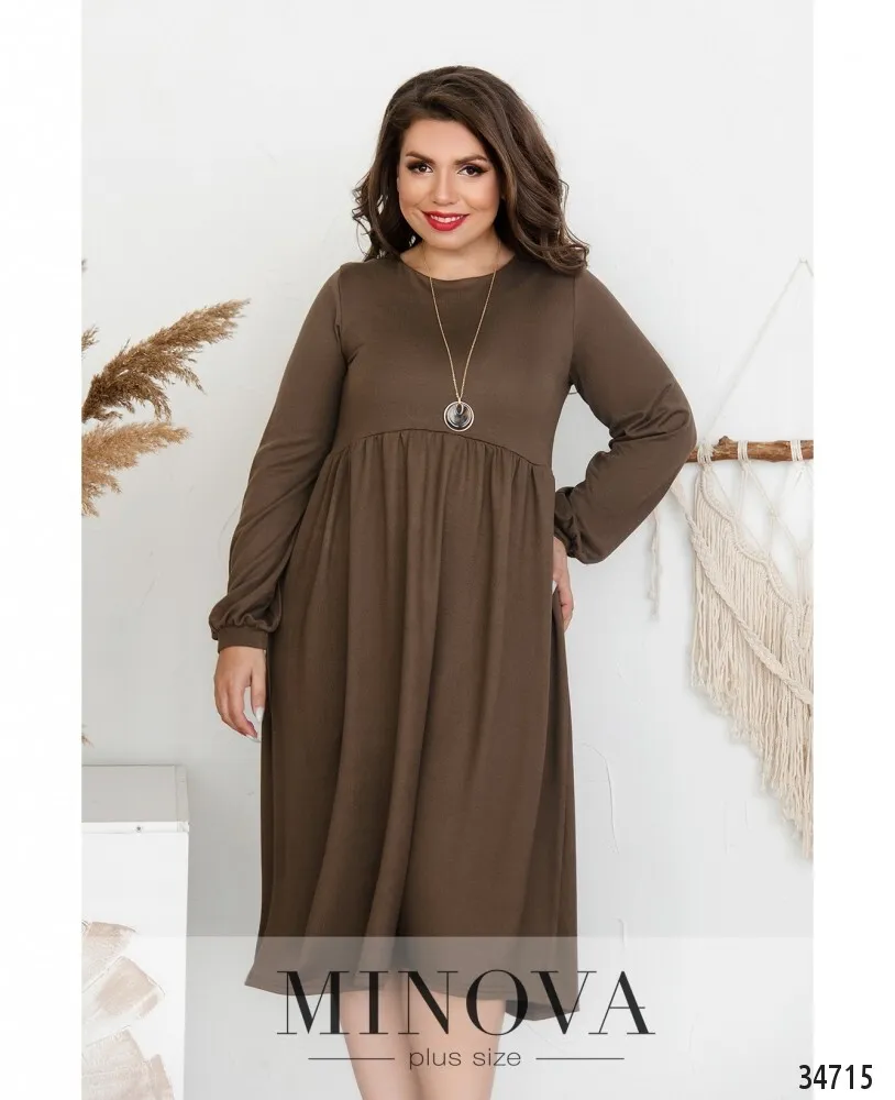 Платье 3129-ВБ-мокко Minova