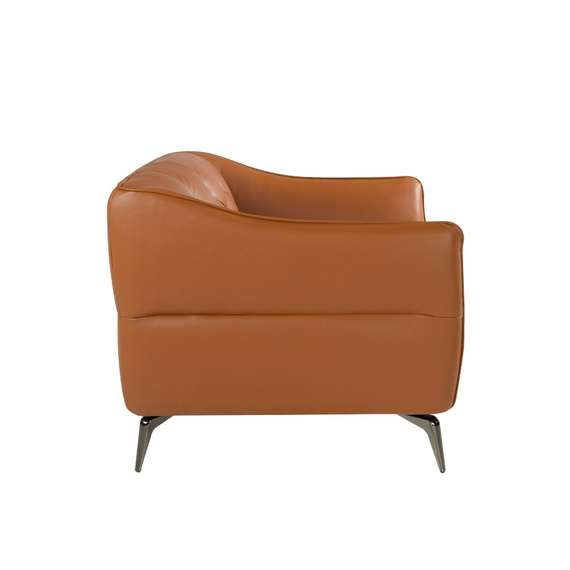 Двухместный диван Angel Cerda KF150-2P, коричневая кожа