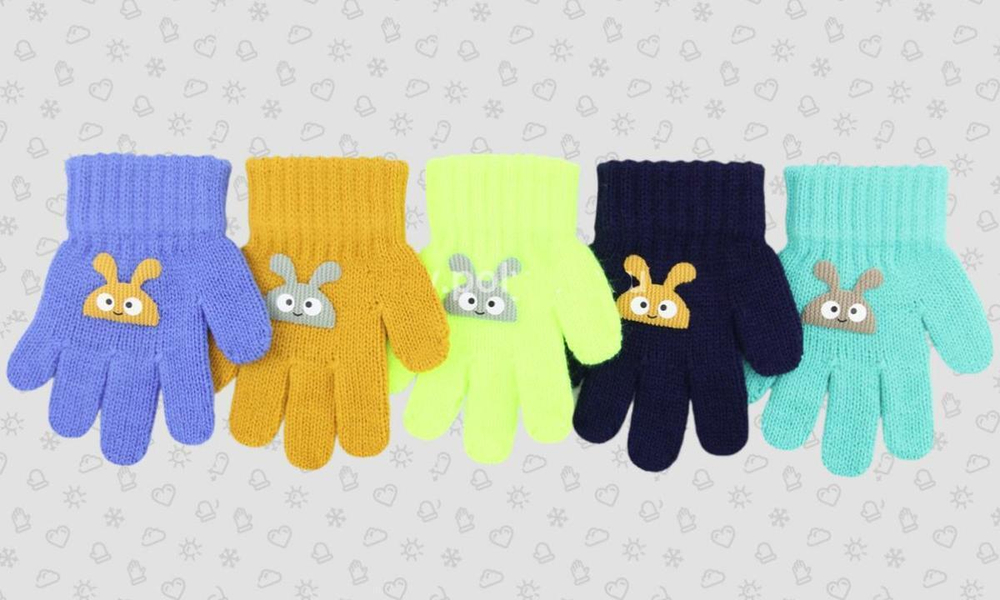 Перчатки дет. TG-585м р.12,5(23) ассорт. (Теплыши), 1 шт.