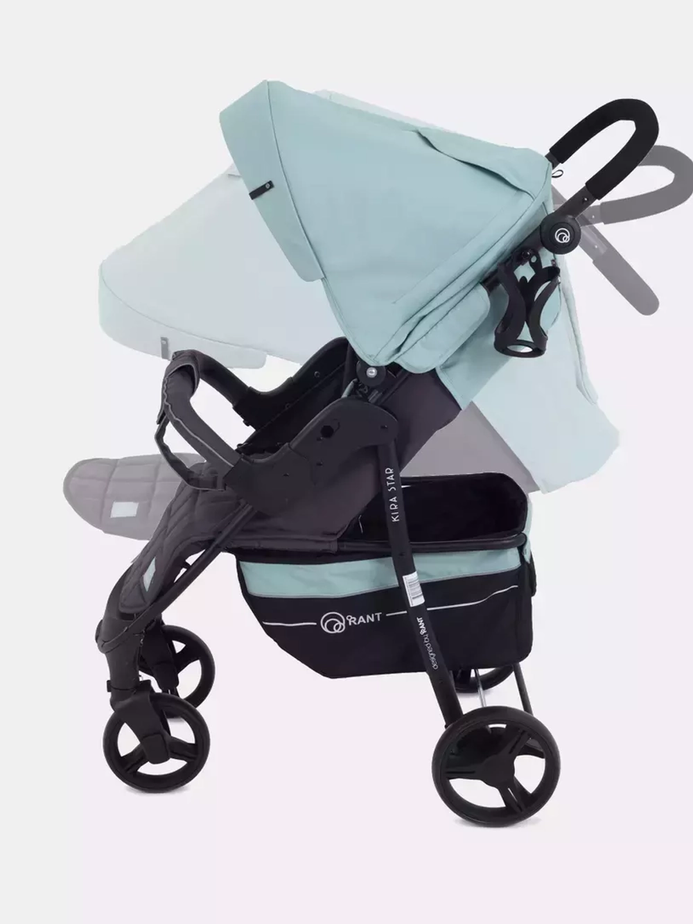 Коляска детская "KIRA STAR" RA055 Ocean Green 2022