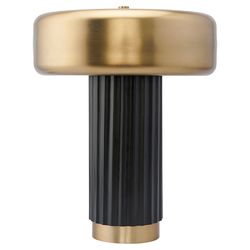 Лампа настольная Stone, Ø27х35 см, черная/золотистая