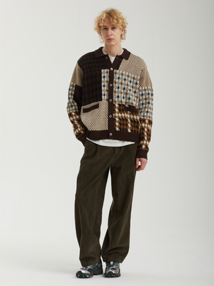 Кардиган Вязаный Obey Patchwork Cardigan