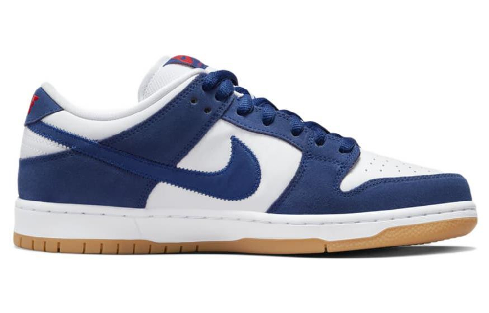 Nike Dunk SB pro prm "Los angeles dodgers" trend retro lightweight low-top sneakers for men and women with the same white and blue