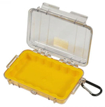 Защитный кейс Peli™ 1040 прозрачный с желтой вставкой