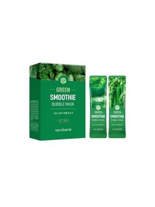 Кислородная маска-смузи зеленый коктейль VEROBENE Green Smoothie Bubble Mask 5 гр