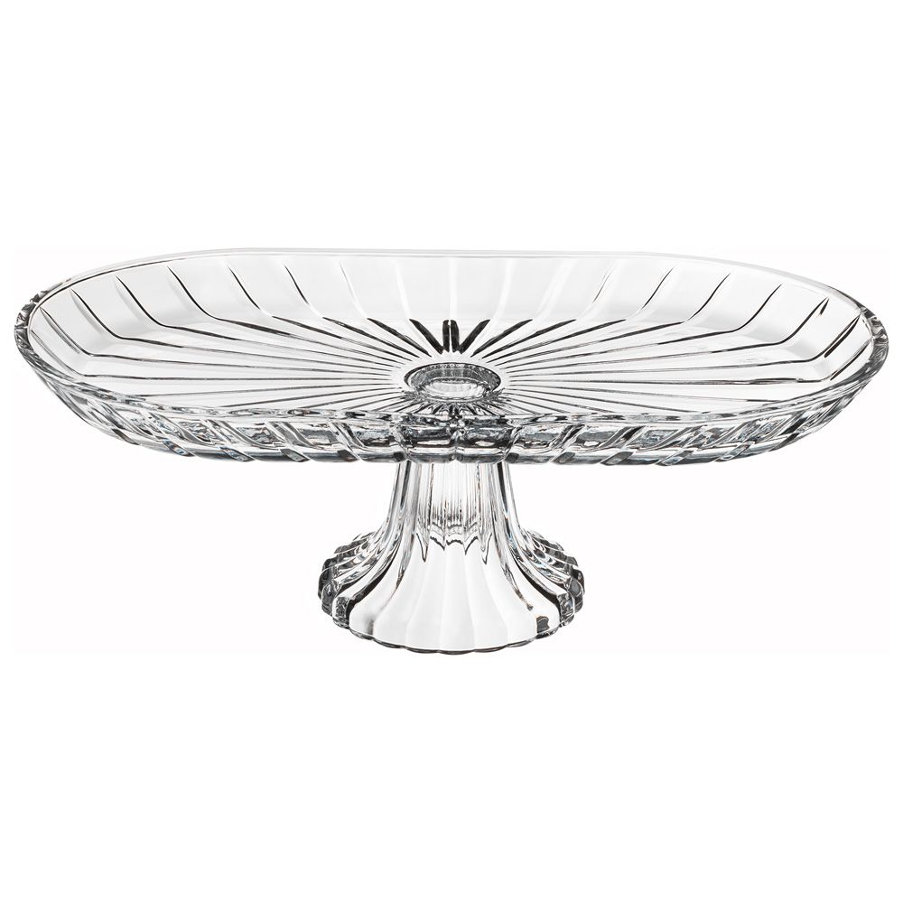 БЛЮДО НА НОЖКЕ ОВАЛЬНОЕ 33Х16Х12 СМ