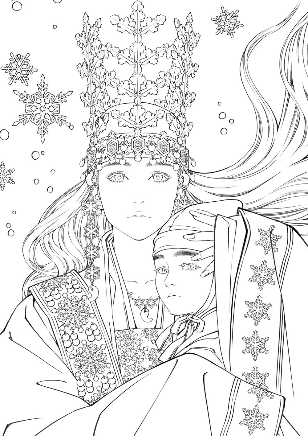 Hanbok Fairy Tale of Obsidian Special Edition. Coloring Book