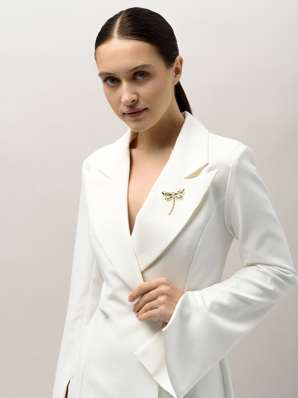 Брошь "Dragonfly" Gold