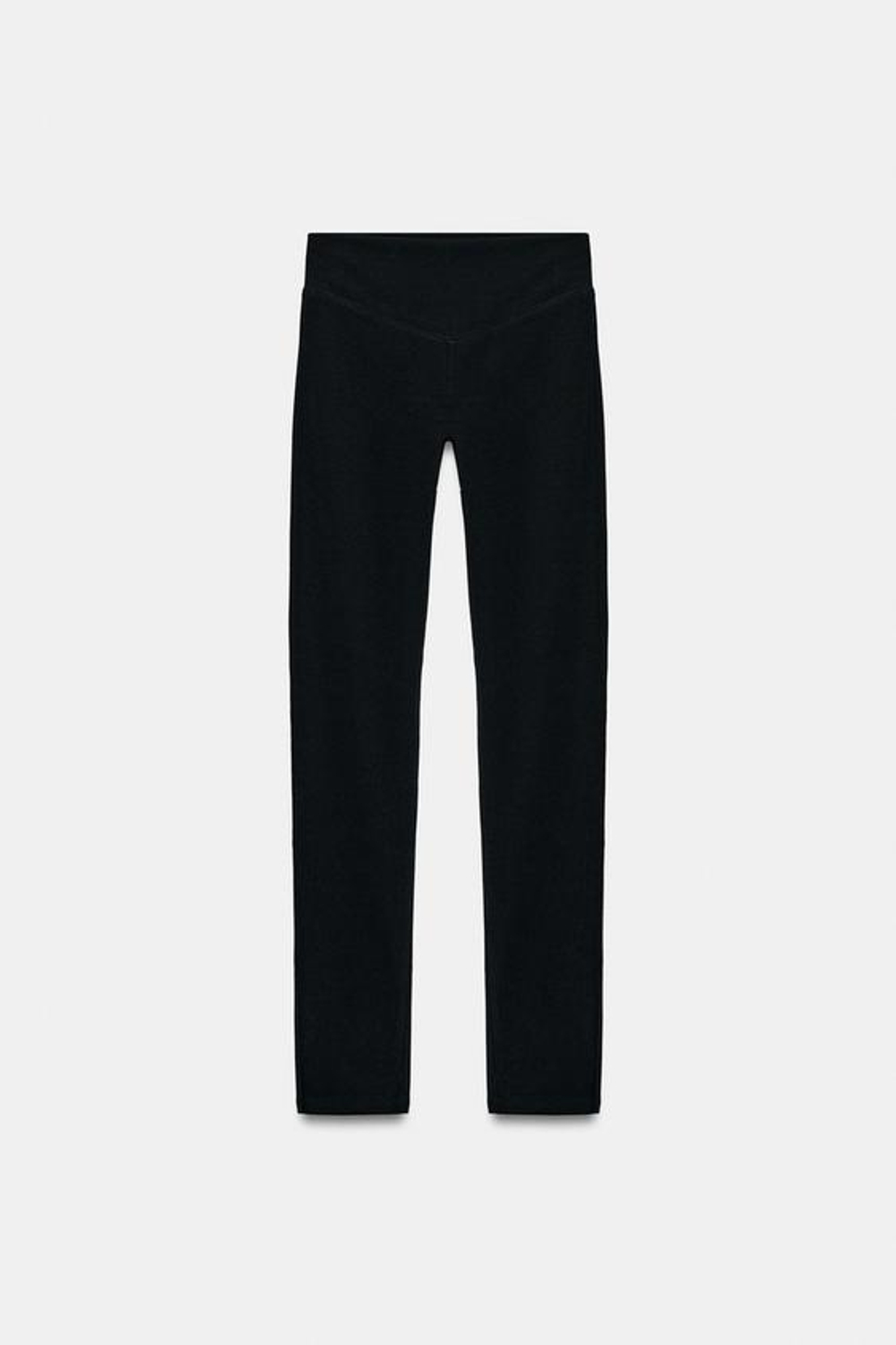 ZARA ЛЕГИНСЫ С ДЕКОРАТИВНЫМИ ШВАМИ, ЧЕРНЫЙ