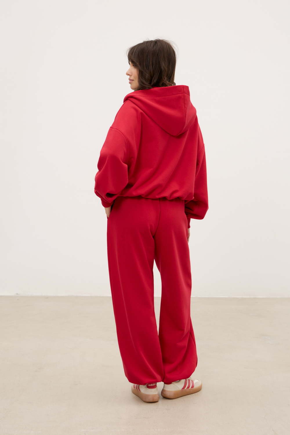 Худи на молнии 04, красное