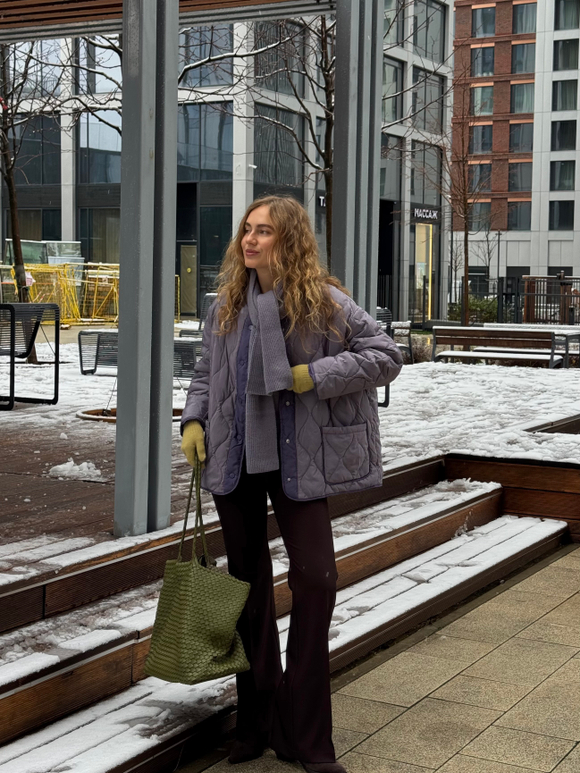 Бомбер Лоран сиреневый