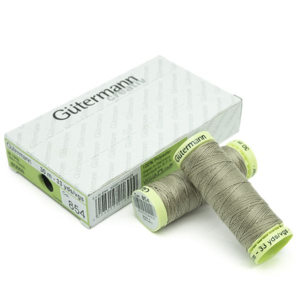 Нитки отделочные Gutermann Top Stitch 30 (30 метров), 5 кат. | 854 пастельно-болотный