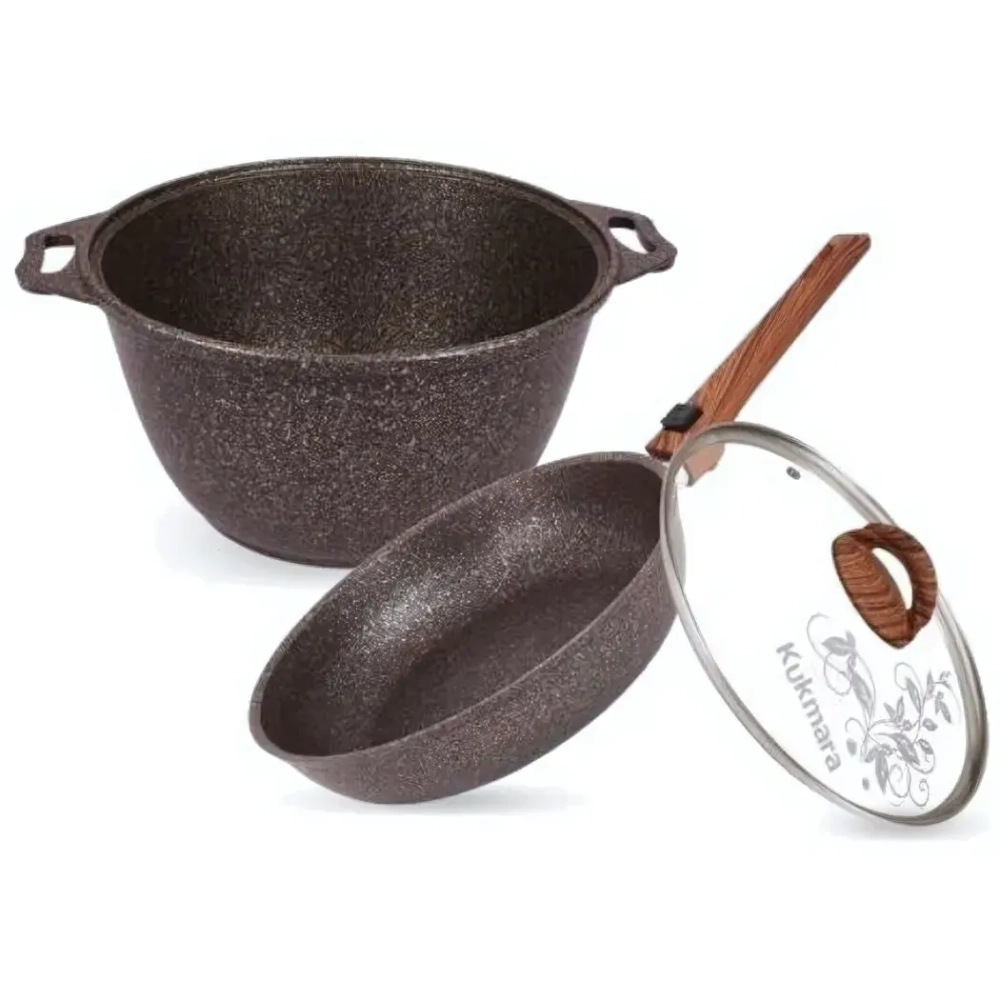 Набор кухонной посуды №18 с антипригарным покрытием «Granit Ultra» (Original) нкп18го