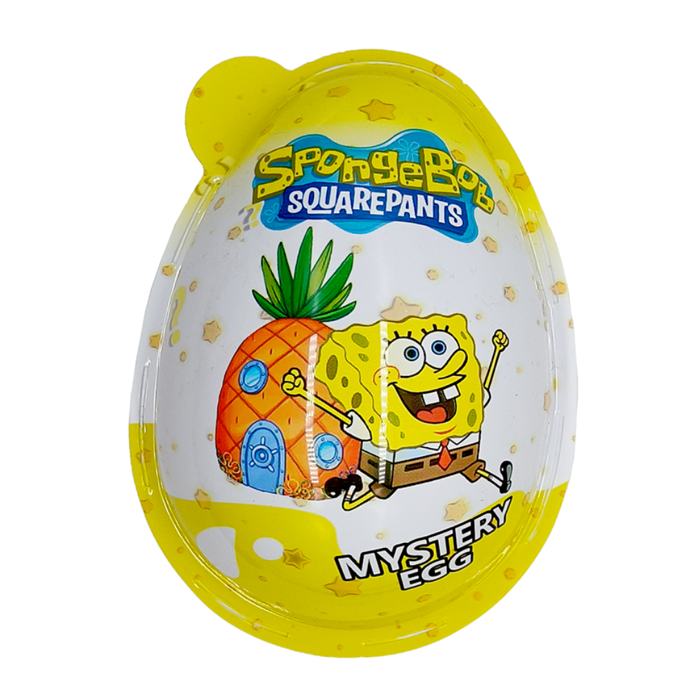 Яйцо-сюрприз Sponge Bob с игрушкой и сладостями 15 гр