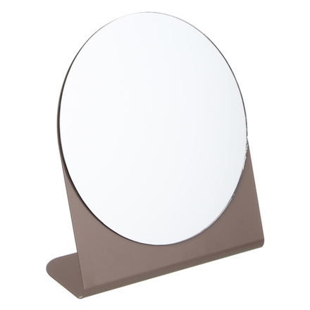 ЮНИLOOK Тинес Зеркало настольное на металлической подставке, железо, стекло 17х15х5,5см, беж