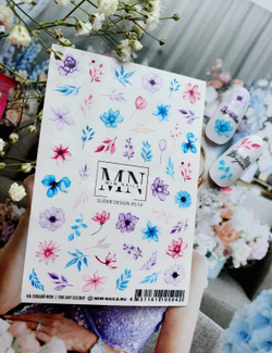 MIW Nails Слайдер-дизайн Цветы, S-143