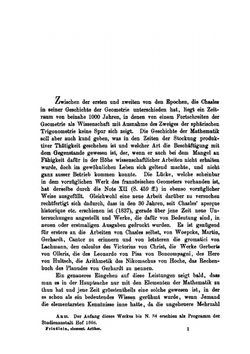Die Zahlzeichen und das elementare Rechnen der Griechen und Römer und des christlichen Abendlandes vom 7. bis 13. Jahrhundert | G. Friedlein