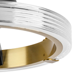 736041 Люстра ROTONDA 21W LED 1053LM 180G ЧЕРНЫЙ/ЛАТУНЬ 3000K