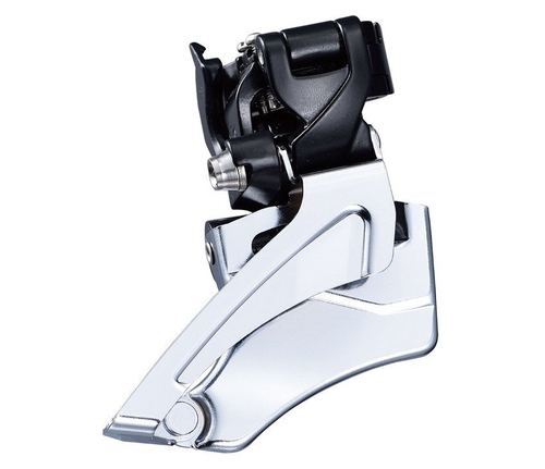 Переключатель передний Microshift FD-M462B, для звёзд 42/34T x 9 скоростей, с универсальной тягой, хомут 34,9/31,8 мм, для угла подседельной трубы 66-69 град, линия цепи 48,8 мм.