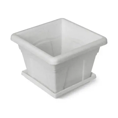 Горшок Квадро с поддоном 8.1л 28см мрамор С164М (комплект 12 шт)