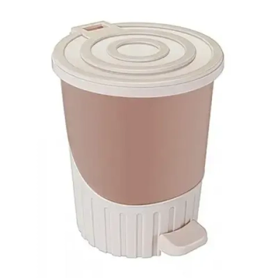 Ведро мусорное с педалью 26 л молочно-белыйшт