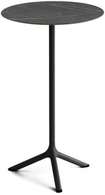 Стол ламинированный барный складной Scab Design Tripe Folding, черный, черный мрамор Сахара