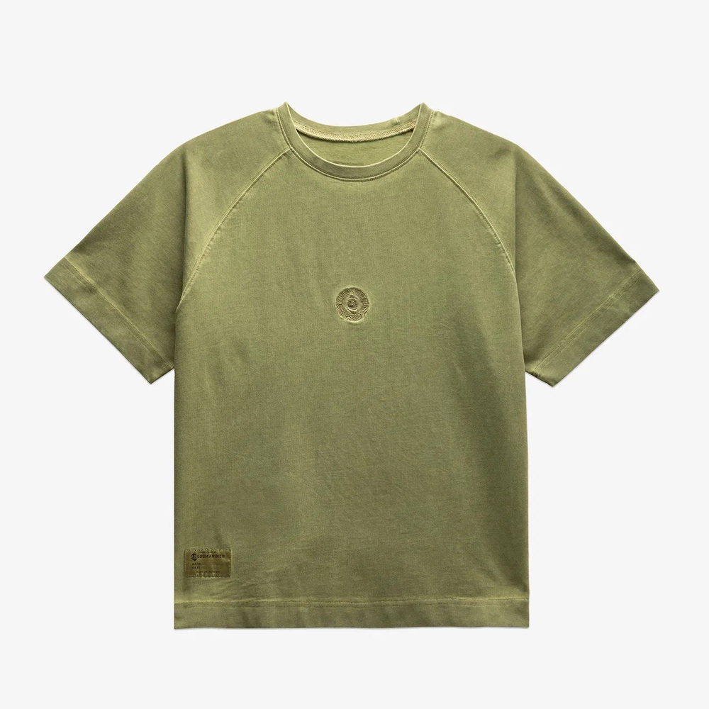 TSHRT_VNTG_GMD Main Logo Military Khaki