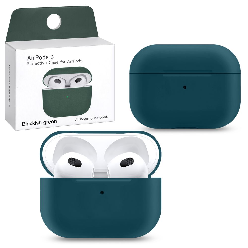 Чехол для AirPods 3 Slim Dark green