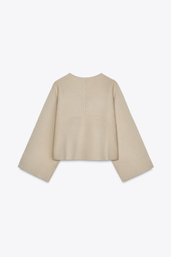 ZARA КАРДИГАН НА ЗАПÁХЕ, ПЕСОЧНЫЙ