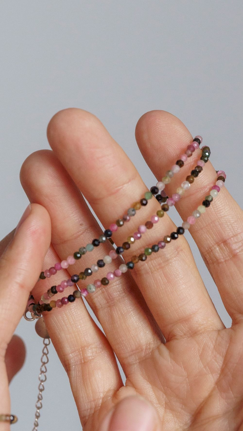 Цепочка "Memo about Energy" из турмалина 47-54 см