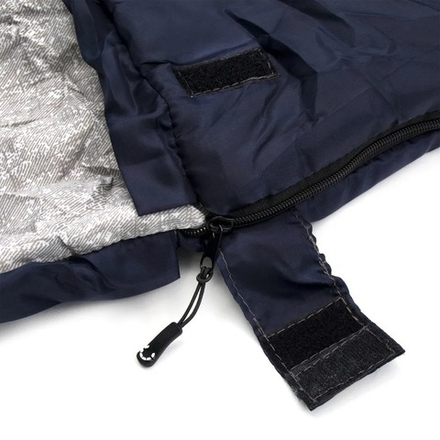 Спальный мешок-кокон СЛЕДОПЫТ- Comfort 230х80см ± 5%, до0С 3х слойный темно-синий