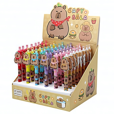 Ручка гель 0,5мм. автомат "Капибара" синий (Центрум)