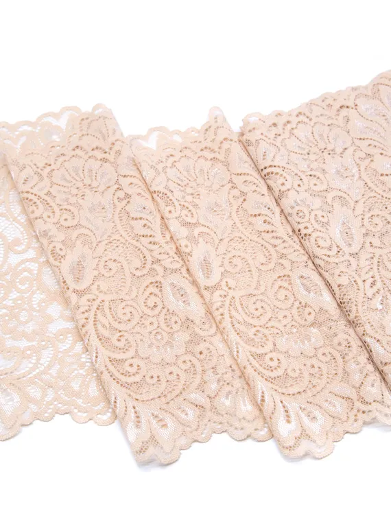 03-268 Кружево эластичное 20 см, телесный 126