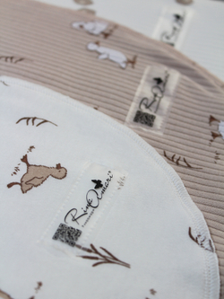 Пеленальный кокон Утята РУБЧИК Светлый кофе RinaAmari