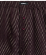 Мужские трусы боксеры Atlantic, набор из 2 шт., хлопок, баклажановые + изумрудные, 2MBX-079