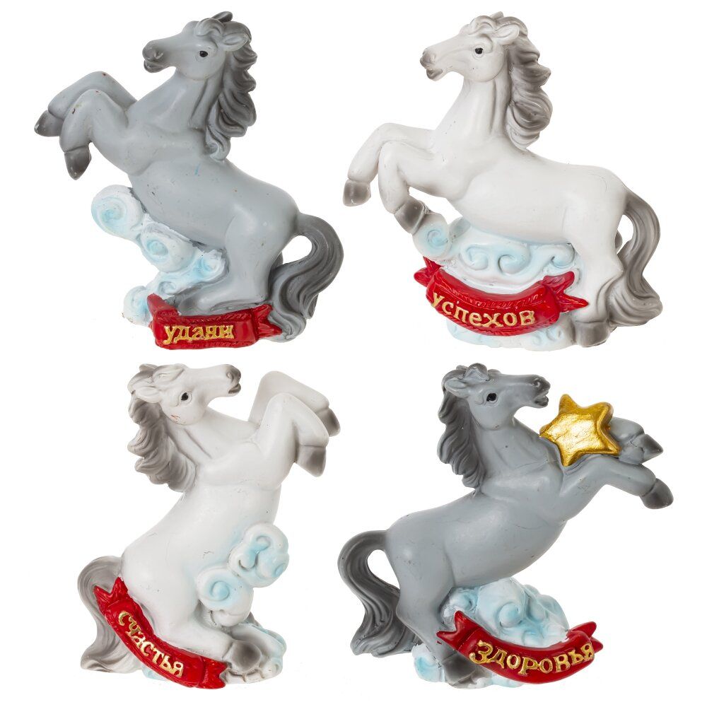 GAEM Фигурка декоративная "Лошадка", L5,5 W3 H7 см, 4в.