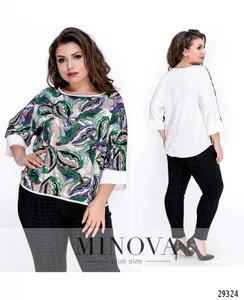 Блуза 010-молочный Minova